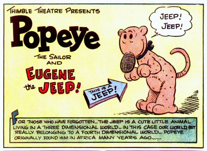 How the WWII Willys Jeep got its nickname from the Popeye cartoons